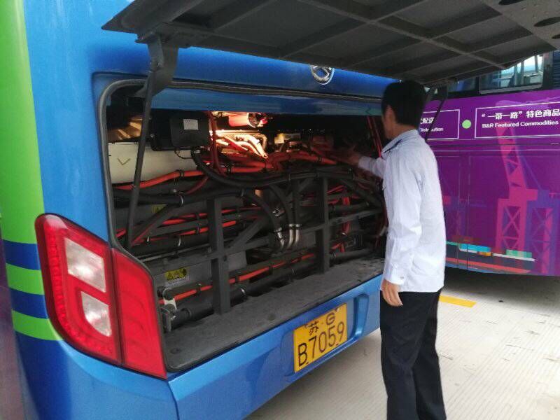 公交集團(tuán)海通公交公司開展“連博會”車輛專項檢查